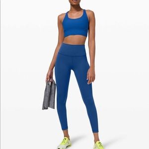 lululemon Wunder Train 25” Regatta Blue Size 6